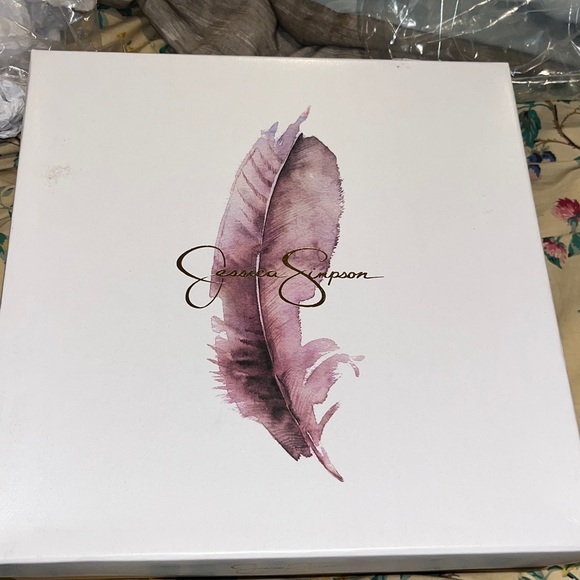 JESSICA SIMPSON Womens Black 2 Cork Wedge Woven Cut Out Marshela Round Toe sz 9 - Picture 13 of 14